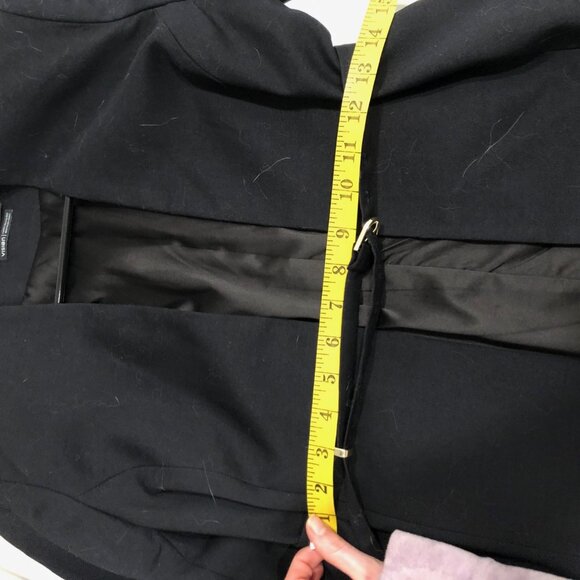 Icone Elegant Black Belted Blazer Jacket - Picture 4 of 5